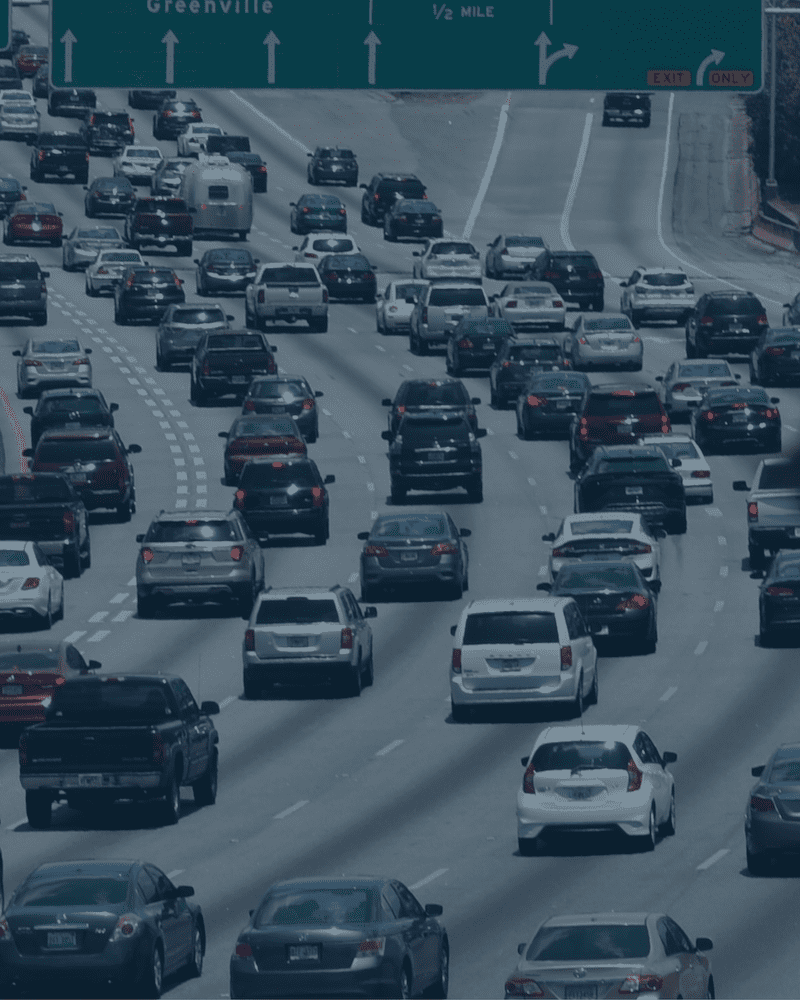 cars in traffic on highway
